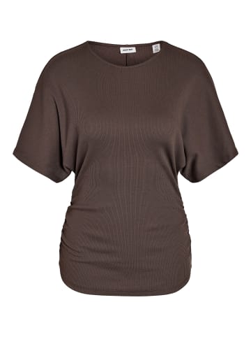 Noisy may T-Shirt in Chocolate Brown1