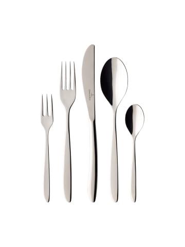 Villeroy & Boch 60er Set Tafelbesteck für 12 Personen SoftWave in silber
