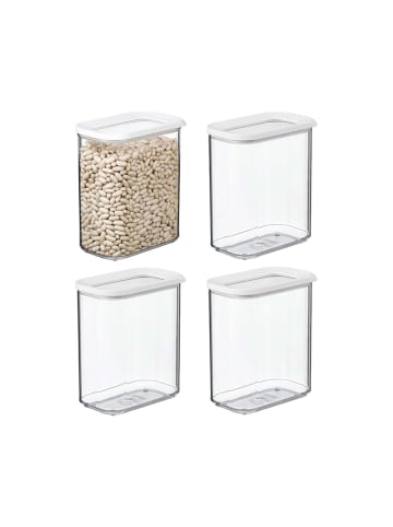 Mepal 4er Set Vorratsdosen Modula in Weiß 1500 ml