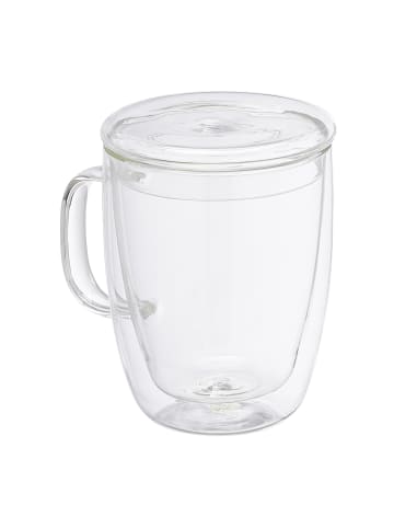 relaxdays 2er Kaffeegläser Set in Transparent - 500 ml