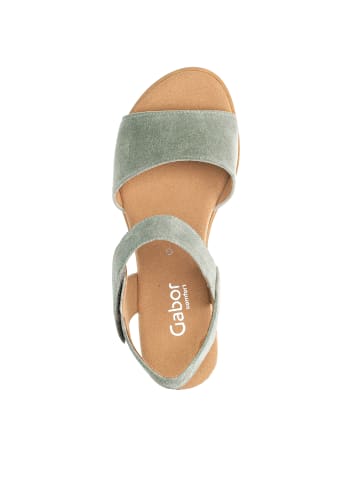 Gabor Comfort Keilsandalette in grün