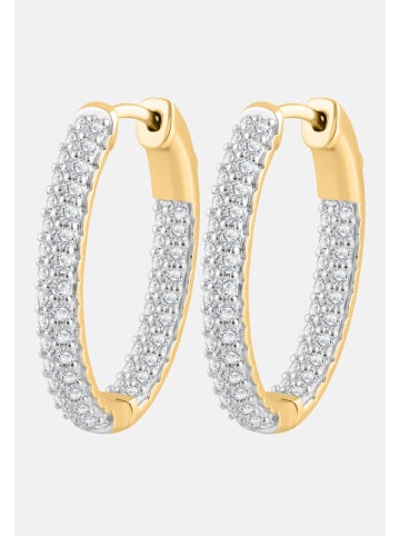 Ethische Diamanten Ohrringe aus 375 Gelbgold mit Lab Grown Diamant