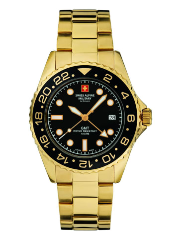 Swiss Alpine Military by Grovana Analoguhr für Herren in gold