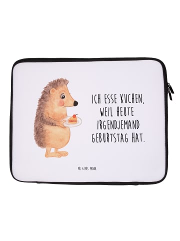 Mr. & Mrs. Panda Notebook Tasche Igel Kuchenstück mit Spruch in Weiß