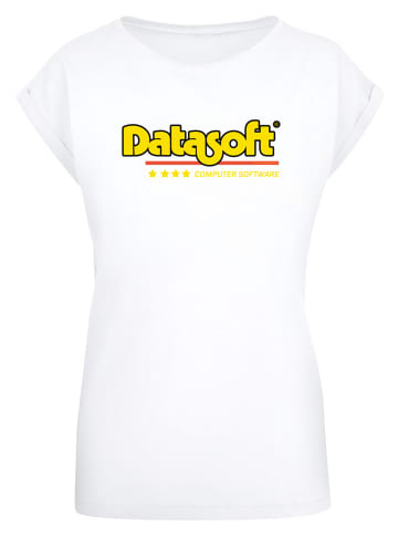 F4NT4STIC T-Shirt Retro Gaming Datasoft Logo gelb in weiß