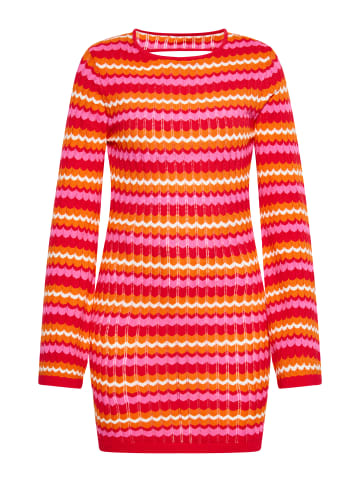 ebeeza Damen Kleid in ROT MEHRFARBIG