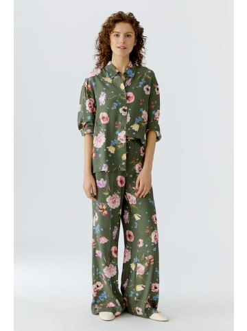 Oui Hose in khaki red