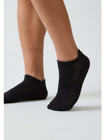 SNOCKS Sneakersocken aus Pflanzenfasern Schwarz 6 Paar