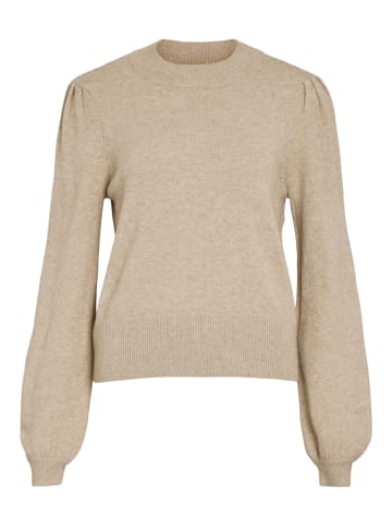 Vila Strickpullover in Natural Melange