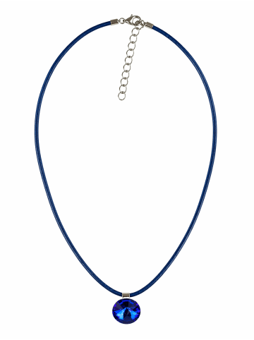 collezione alessandro Kurze Kette " Frankfurt " in blau