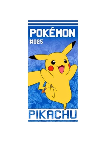 Pokémon Strand-/Badetuch Pokémon Pikachu - (L) 140 cm x (B) 70 cm in Blau