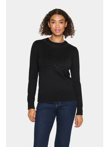 SAINT TROPEZ Strickpullover CherriSZ Gerade Passform in Black