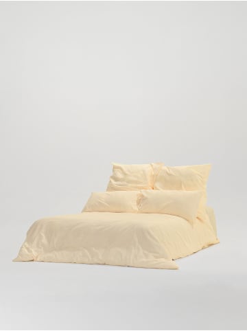 Erlich Textil  Finn Bettdeckenbezug aus Bio-Baumwolle - atmungsaktiv in zabaione