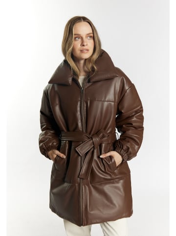 DreiMaster Damen Lederjacke in Braun