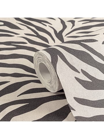 A.S. Création Tapete Anna D'Andrea Zebra Pattern Schwarz