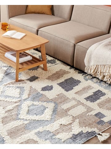 Beliani Kelim MRGAVET in Bunt/Beige/Grau - (W) 200 x (H) 1 x (L) 300 cm