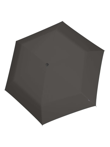 Knirps U.200 Ultra Light Duomatic - Taschenschirm Regenschirm (mat cross) in dark grey