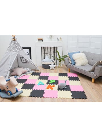LittleTom Baby Spielmatte Leni 27-tlg. im 3 Farben Mix