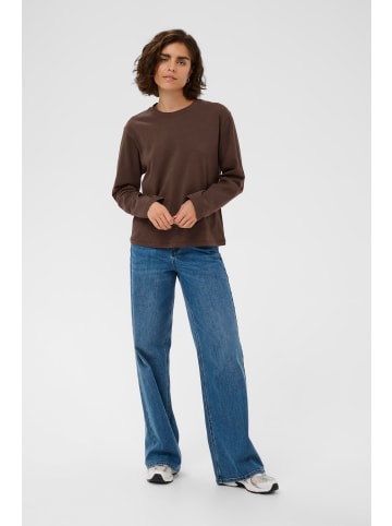 Kaffe Langarm-Shirt KAelena Baggy fit in Chocolate Brown