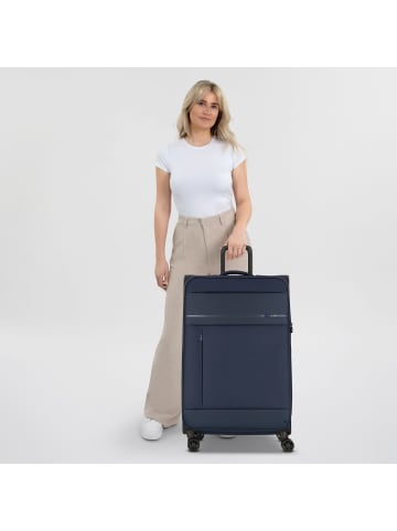 Jump Monthélys 4 Rollen Trolley 78 cm mit Dehnfalte dark blue