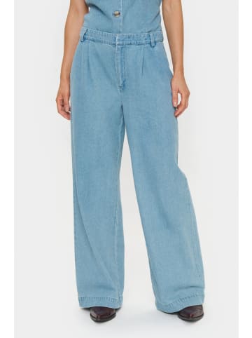 SAINT TROPEZ Casual Hose JaclynSZ Gerade Passform in Smoke Blue