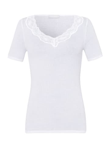 Hanro T-Shirt Lace Delight in Weiß