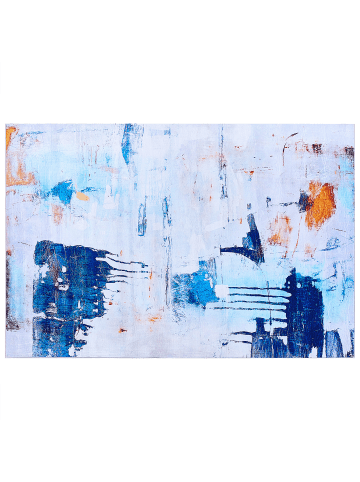 Beliani Kurzflor ADAPAZARI in Bunt/Weiß/Blau - (W) 160 x (H) 0.5 x (L) 230 cm