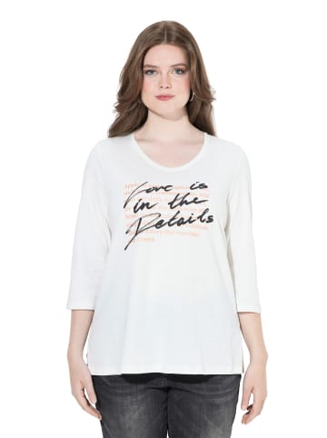 Ulla Popken Longshirt in offwhite