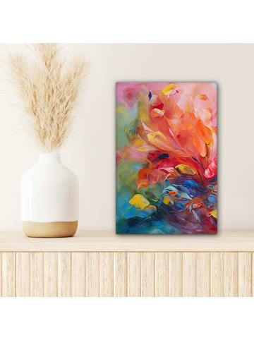 MuchoWow Poster mit Leiste Abstrakte Farbexplosion (BxH)