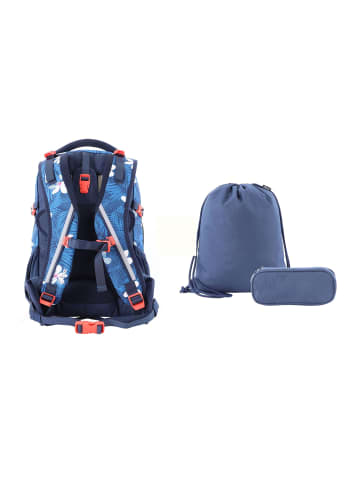 2Be 3er Set Schulrucksack Blue in Blue