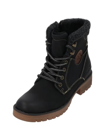 Tom Tailor Schnürstiefel in BLACK