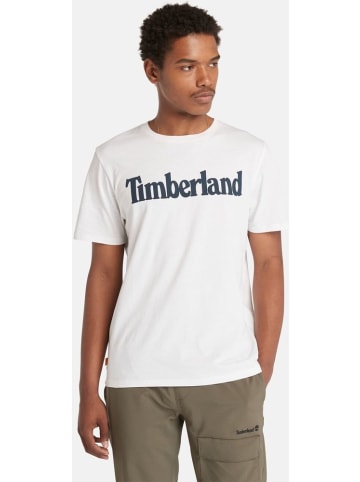 Timberland T-Shirt "Northwood Wordmark Logo Short Sleeve Tee" in Weiß