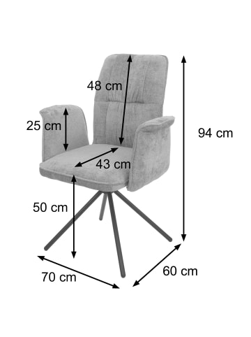 MCW 2er-Set Esszimmerstuhl MCW-N99, Creme