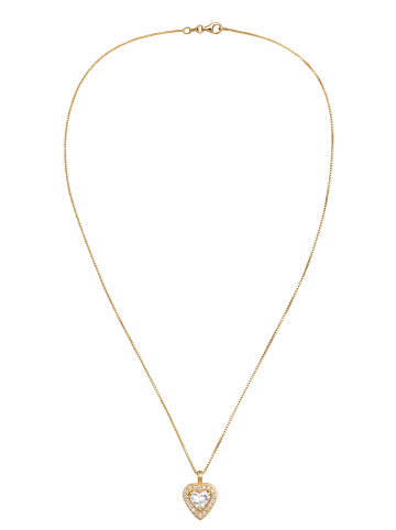 Elli Halskette 925 Sterling Silber Herz in Gold