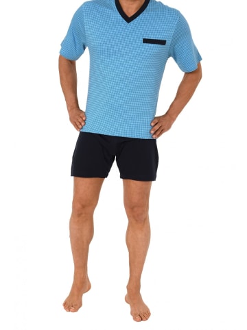 NORMANN Pflegeoverall kurzarm Reissverschluss Rücken - 17819 in hellblau