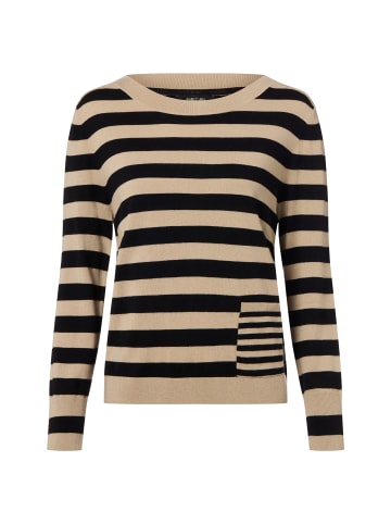 MARC CAIN SPORTS Pullover in beige schwarz - 0001