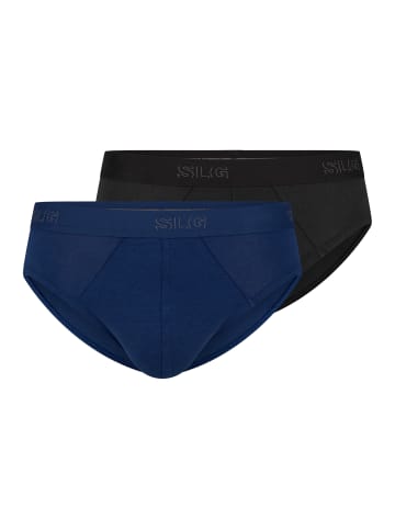 Sloggi Slip / Unterhose SLG Base in Marine / charcoal