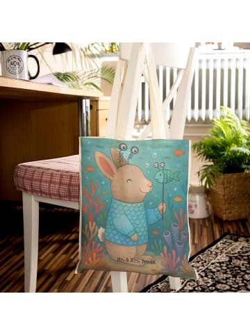 Mr. & Mrs. Panda Henkeltasche Fische Astrologie Design ohne Spruch in Weiß