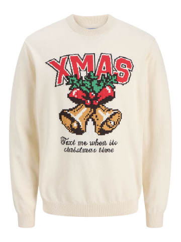 JACK & JONES PLUS Strickpullover in Sea Salt