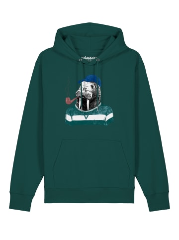 wat? Apparel Sweatshirt Walross in Glazed Green
