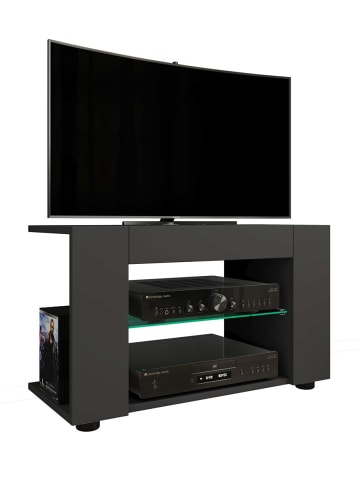 ebuy24 TV Tisch PlexaloL 3 Anthrazit 70 x 30 cm