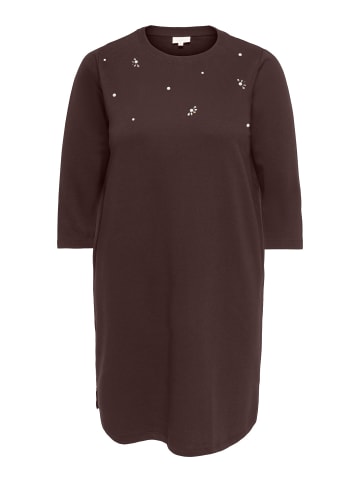 ONLY Carmakoma Sweatshirt-Kleid in Coffee Bean 1