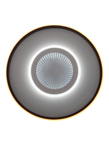 näve LED Deckenleuchte "REDONA" in schwarz - (L)50 cm x (B)50 cm x (H)6 cm - EEK E