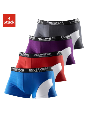 AUTHENTIC UNDERWEAR Boxershorts in blau, rot, lila, grau