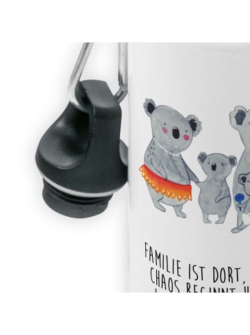 Mr. & Mrs. Panda Wasserflasche Koala Familie mit Spruch in Weiß