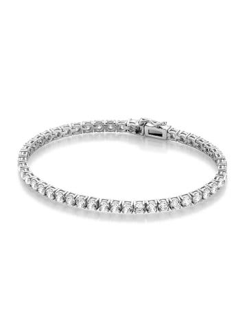 Giorgio Martello Milano Armband Im Tennisarmband Look Mit Zirkonia in Silber