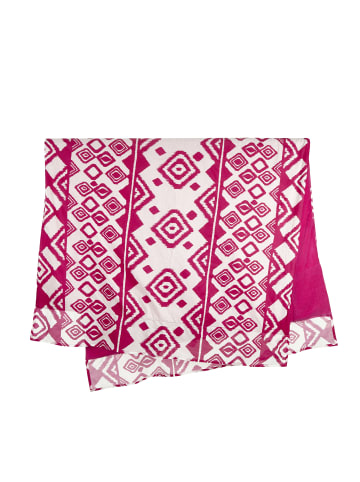 LASCANA Strandtuch in pink/weiß