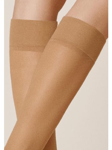 Kunert Feinkniestrümpfe Cotton Sole 20 hautsympatisch in Cashmere
