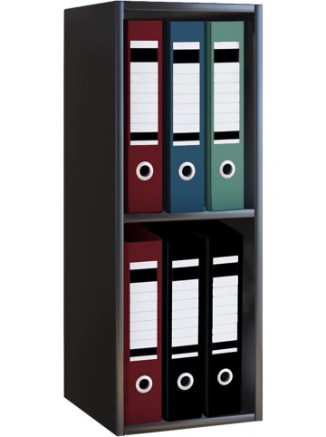 ebuy24 Büroregal Offas 2 Schwarz 34 x 30 cm