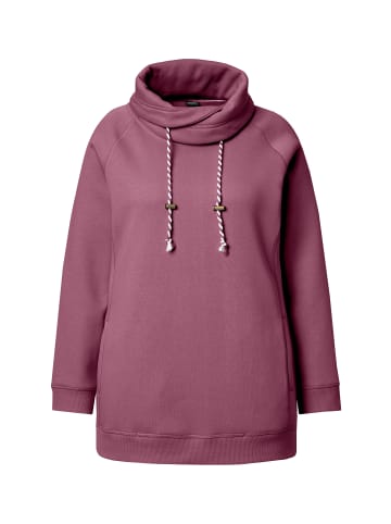 Ulla Popken Sweatshirt in dunkle rose